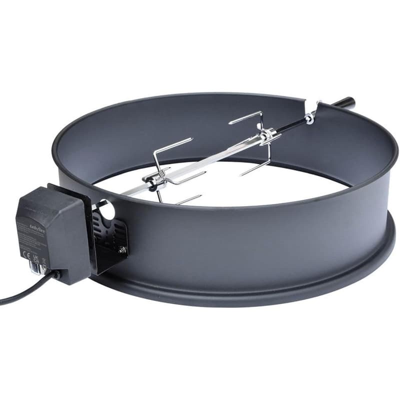 onlyfire BRK-6025 Rôtissoire Électrique pour Barbecue Weber 57 cm - Tournebroche pour BBQ Weber Kettle - Accessoire pour Barbecu