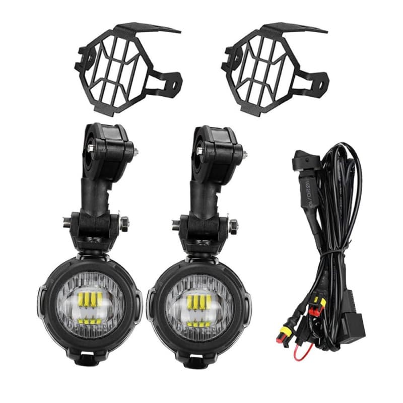 NEWFUN Feux Additionnels Moto,Feu De Brouillard Pour Moto,Lampe De Conversion Led Externe,Spot à Led,Ip67, 40w,Rotation Sur 360