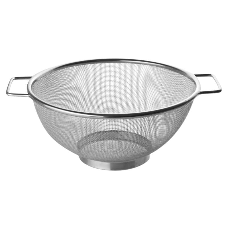 Fackelmann 28331 Passoire tamis inox, passoire, tamis, tamis de cuisine, passoire de cuisine, Acier inoxydable, 20 x 9,5 cm, Gri