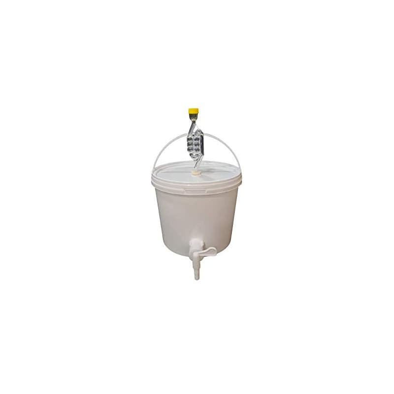 sil2018 Récipient de fermentation complet de 5 l - Récipient de fermentation avec barboteur et caoutchouc d'étanchéité et robine