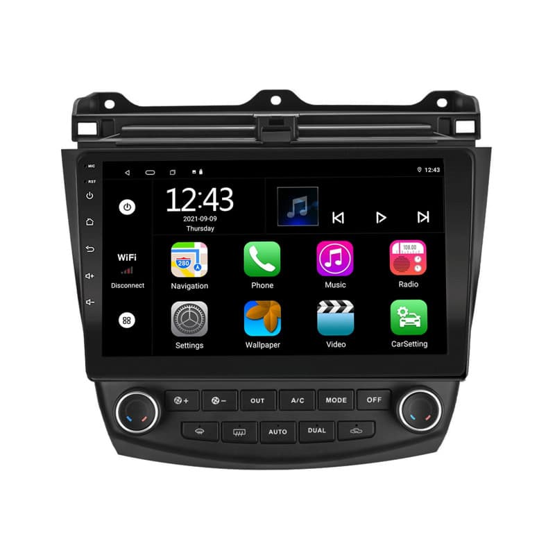 EZoneTronics Autoradio Android 13 pour Honda Accord 7è 2003-2007 Écran Tactile 10" Navigation GPS avec Carplay Android Auto Mirr