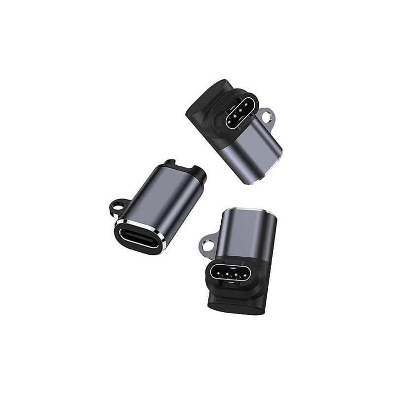 USB-C Adaptateur 3 pièces Type C Chargeur montre cable Compatible avec Garmin Fenix 7 7s pro, 6 6S Pro, Fenix 5 5S 5X Plus, Fore