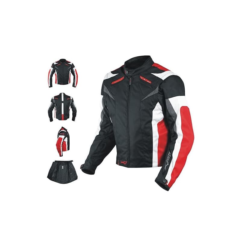 Moto CE Protections Textile Veste Blouson Manchon Démontable Gilet Termique