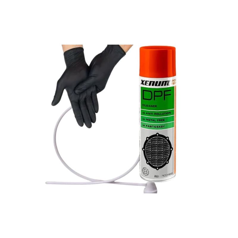 Décalaminage Diesel Nettoyant Fap Nettoyant Fap Diesel Dpf Cleaner Xenum Sans Démontage 400ml + Gants Nitrile + Buse D'injection