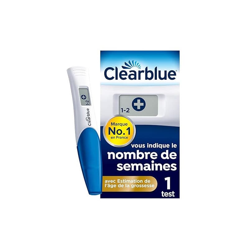 Test De Grossesse Clearblue Digital Avec Estimation De l’Âge De La Grossesse, Le Seul Test Qui Vous Indique Le Nombre De Semaine