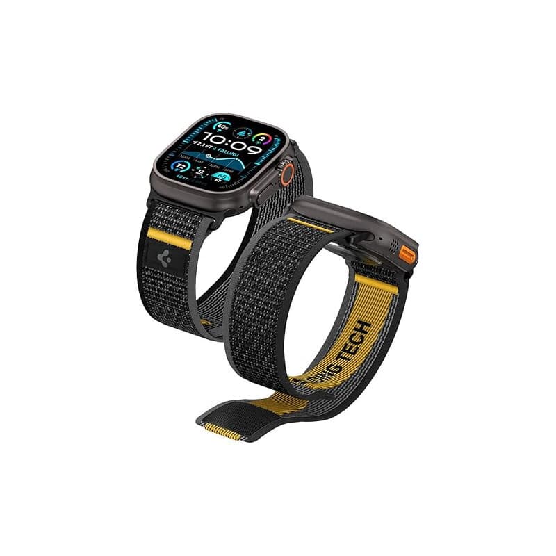 Spigen Athlex Air Bracelet en Tissu Compatible avec Apple Watch Ultra 3/2/1 49mm, Series 11/10 46mm, Series 9/8/7 45mm, 44mm