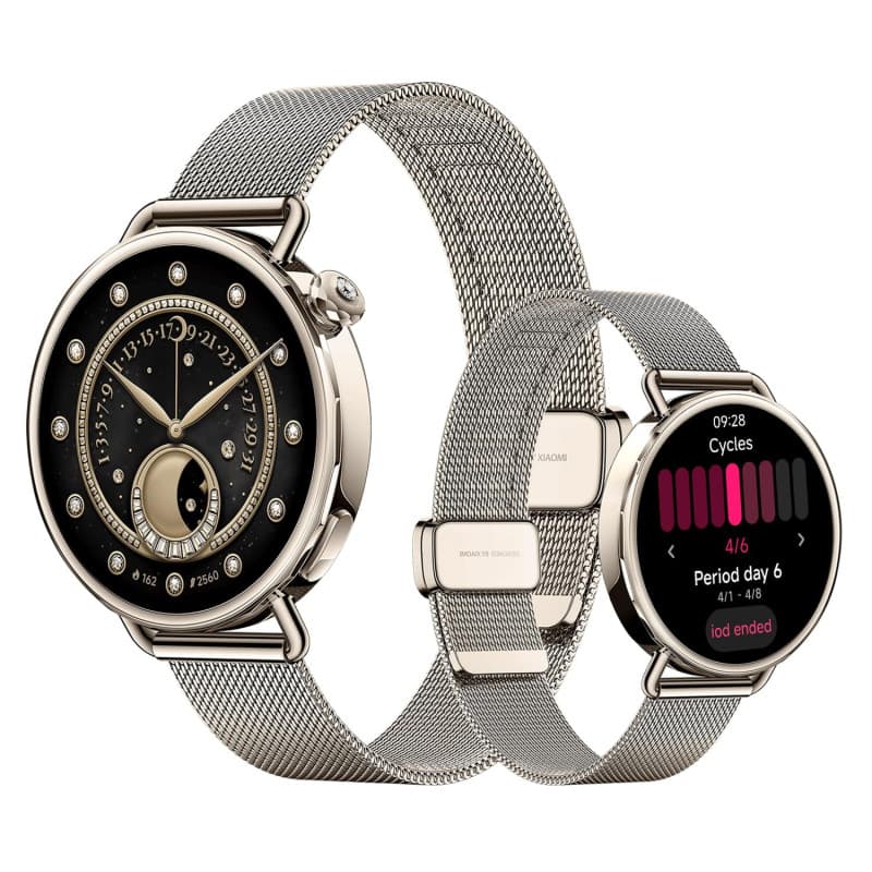 XIAOMI Watch S4 41mm, Montre connectée compacte de 41mm, boîtier Ultra-léger de 32g, contrôle santé en Un Geste, +150 Modes Spor