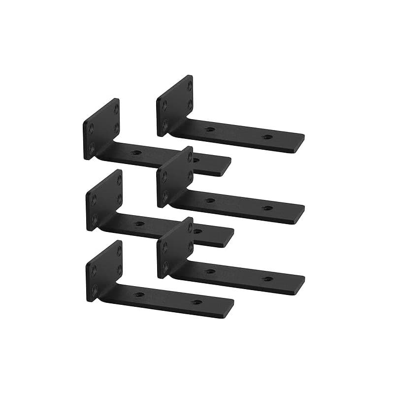 Equerre Etagere Murale,equerre fixation 15cm, Support etagere murale,Equerre Charge Lourde,Support étagère Murale,Lot de 6