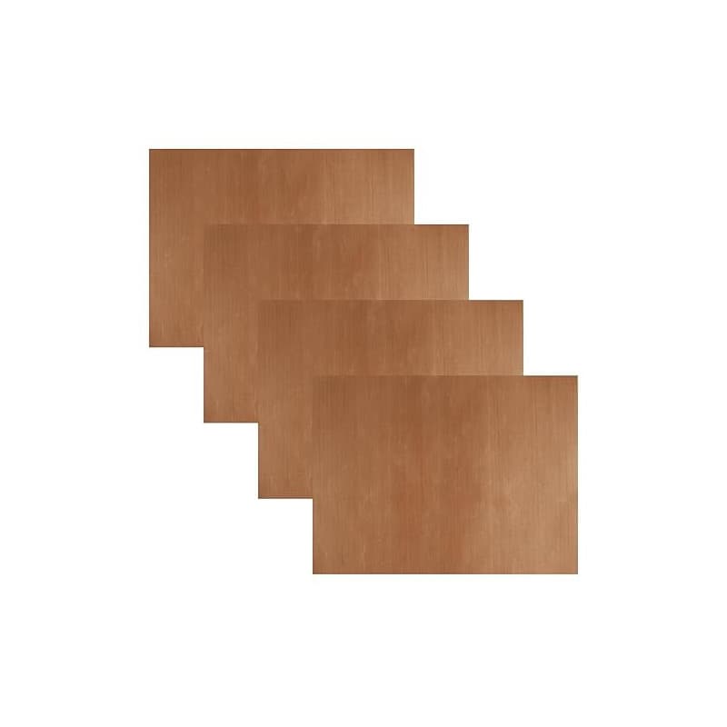 4 Pièces Papier Cuisson Reutilisable Four 30x40cm, Feuille Cuisson Téflon Antiadhésifs Résistant à la Chaleur Peut être Coupé à