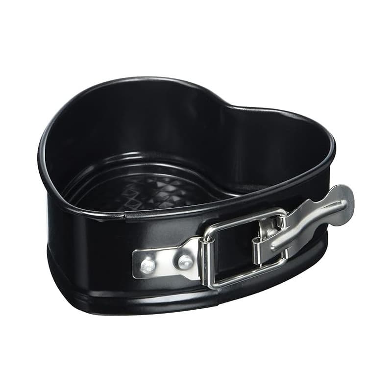Küchenprofi 810021012 Cœur Moule à gâteau Métal Noir 12 x 12 x 5 cm