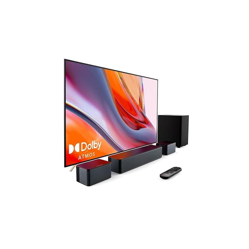 ULTIMEA Barre de Son Dolby Atmos 5.1, Système de Son Surround 3D Barre de Son TV avec Caisson de Basse sans Fil, Enceintes TV Ho