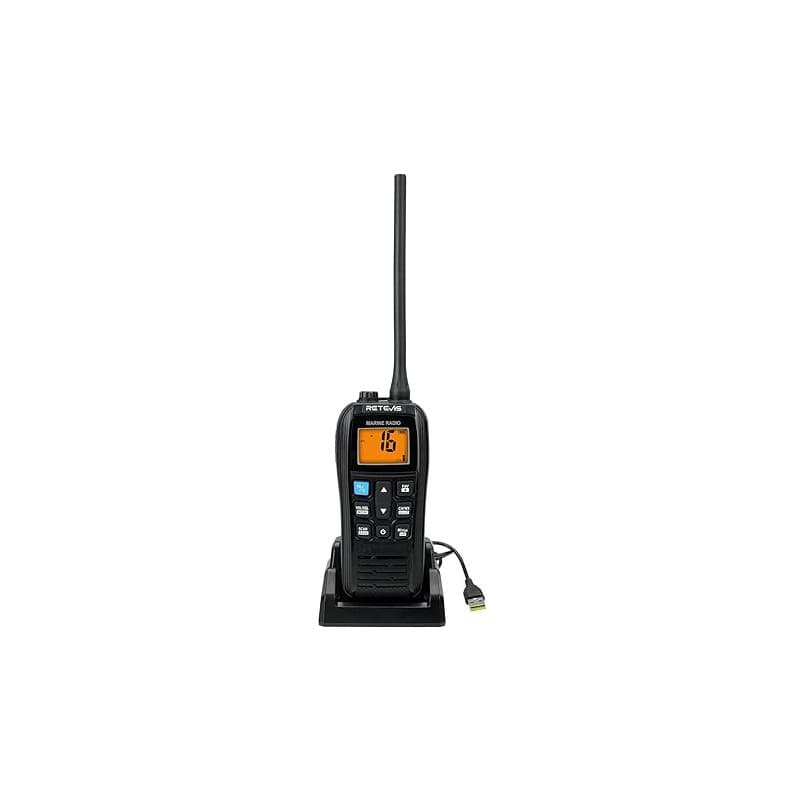 Retevis RM22 VHF Radio Marine, IP67 étanche Talkie Walkie, Flottante, 2200 mAh, 88 Canaux, Audio 900 MW, Radio Bidirectionnelle