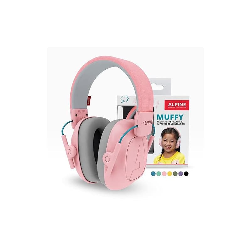 Alpine Muffy Casque Anti-Bruit: protection auditive pour enfants jusqu'à 16 ans - CE Certifié - Confortable et réglable - Prévie