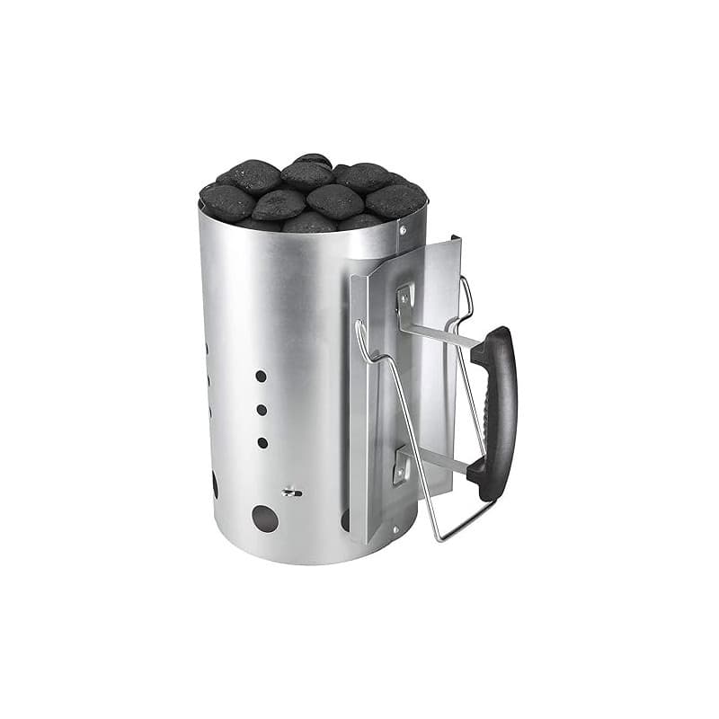 Denmay Démarreur de cheminée au Charbon de Bois avec poignée de sécurité pour Weber 7416, pour Le Camping et Les grillades, Colo