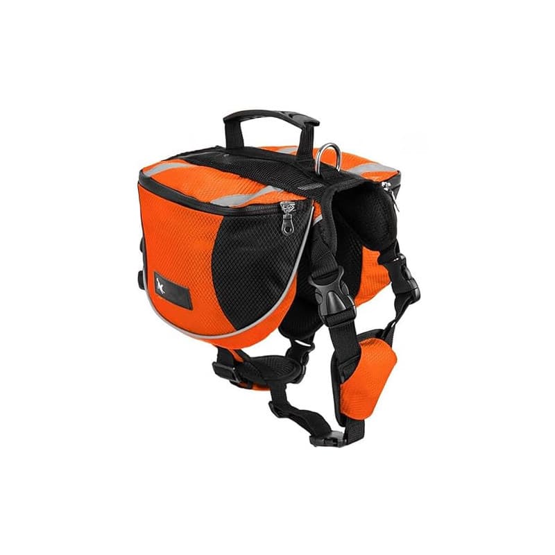 Sacoche de Selle Sac à Dos pour Chien Moyens & Grands, Harnasi Veste Gilet Imperméable Réglable Grande pour Voyage Entraînement