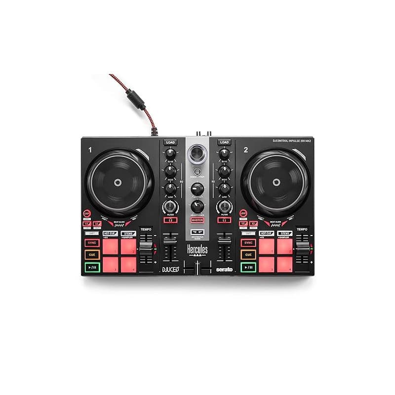 Hercules DJControl Inpulse 200 MK2 – Contrôleur DJ idéal pour apprendre à mixer - Logiciels et tutoriels inclus