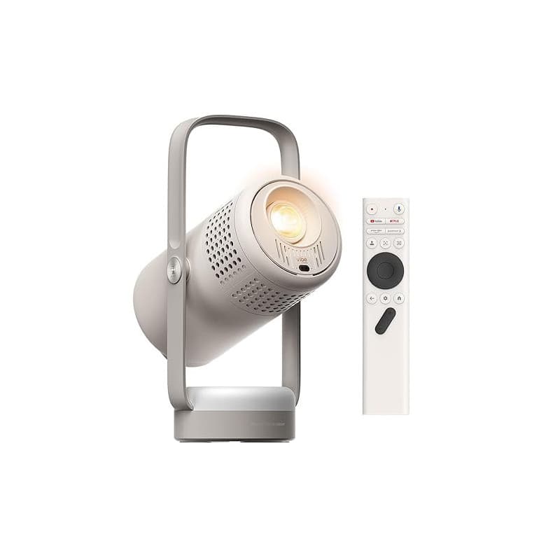 XGIMI Mini Videoprojecteur Portable Intelligent Vibe One Batterie Intégrée 1080P, Compatible avec Google TV & Netflix, Sound by