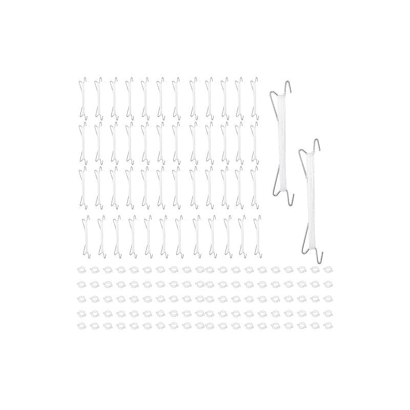 YeahBoom Crochet de Support de Tomate,50 Pièces Crochet de Tomates de Jardint avec 10m de Corde et 100 Pièces Clips de Support,C