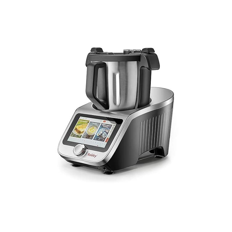 Robot Cuiseur Multifonctions Connecté Avec Bol Xl, Balance Intégrée Et Grand Écran Tactile +750 Recettes - ROBICOOK XL