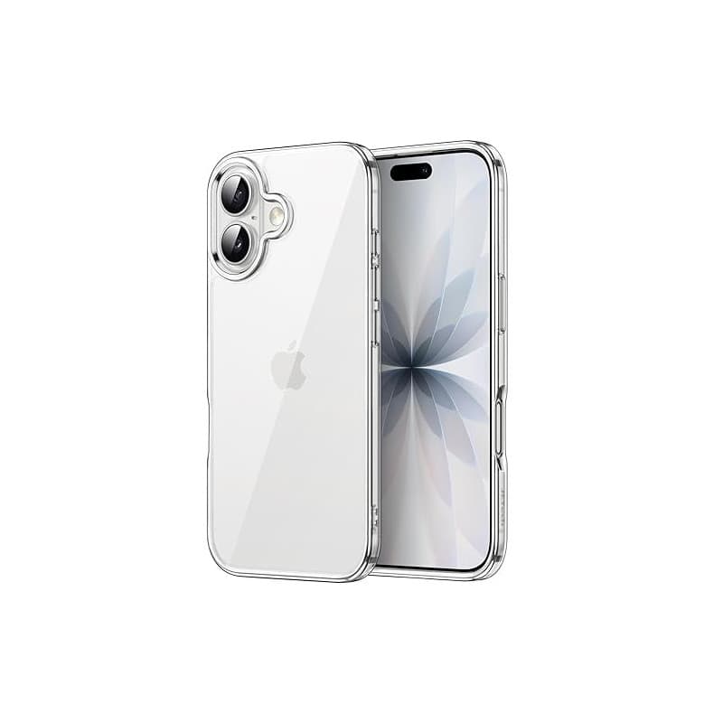 JETech Coque pour iPhone 17 6,3 Pouces, Étui Housse Anti-Jaunissement Antichoc Bumper, Arrière Transparente Anti-Rayures (Transp