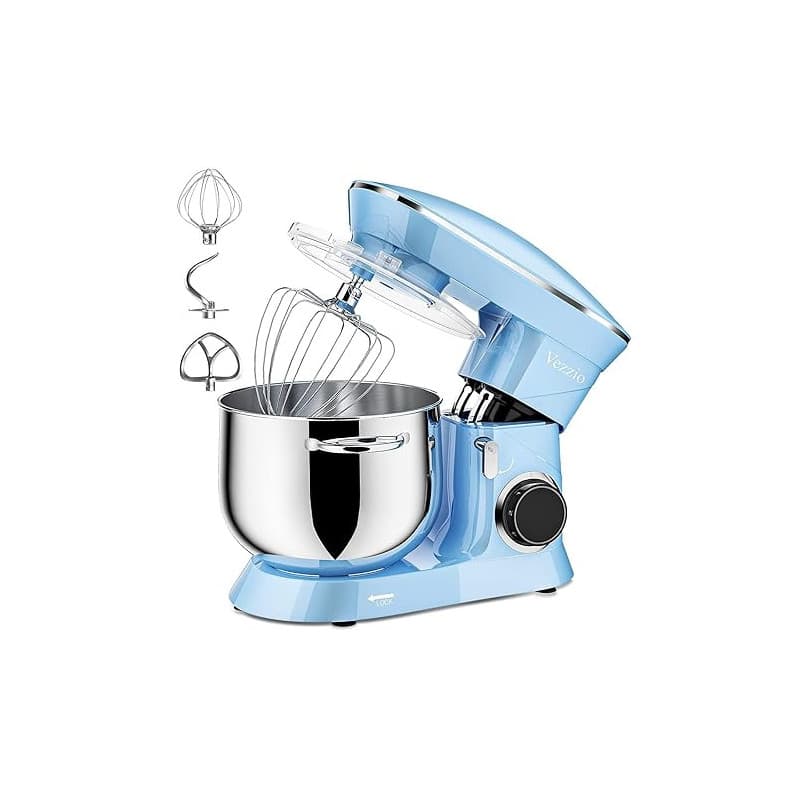 Robot Pâtissier Vezzio Robot Cuisine Multifonctions 8.5L Robot Pâtissier 6 Vitesses Robot Pétrin Professionnel Faible Bruit vec