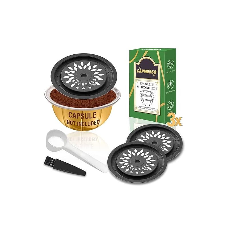 CAPMESSO Nespresso capsule vertuo compatibili capsules de café réutilisables pour réutiliser les dosettes Vertuoline, capsules V