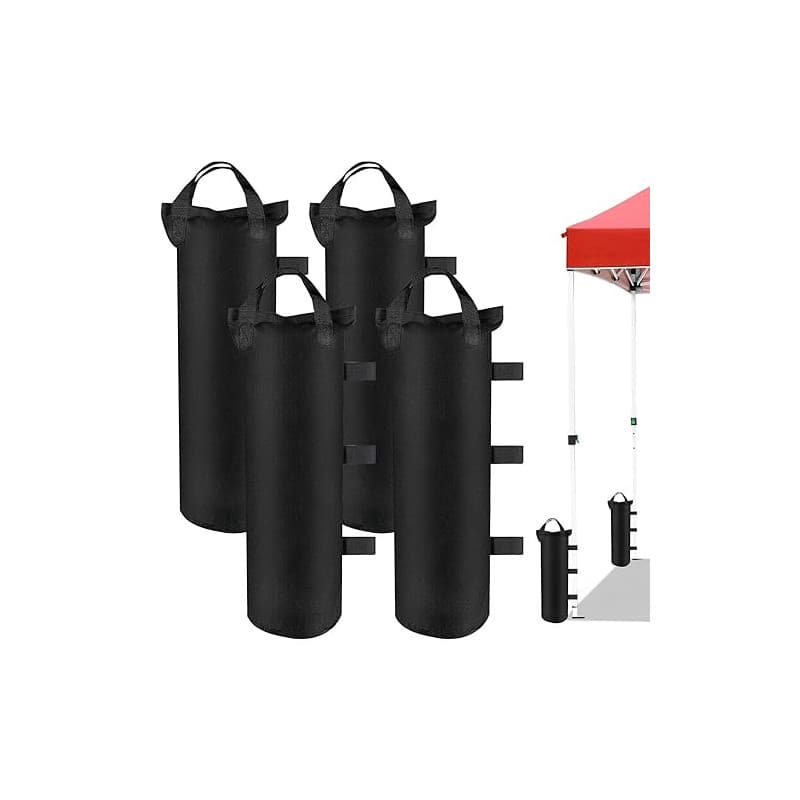 4 PcsPoids pour Tonnelle de Jardin Exterieur, Poids en Oxford 600D pour Sac de Lestage, Poids Tonnelle Sacs de Sable de Lestage,