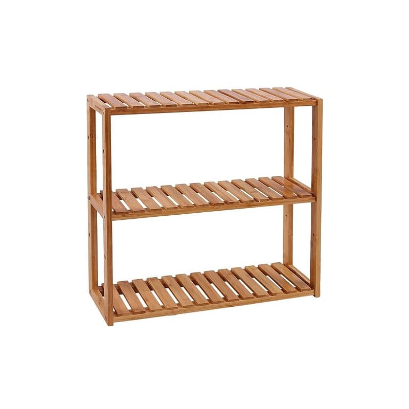 SONGMICS Étagère Salle de Bain Bambou, 3 Niveaux, Support pour Plantes, Réglable, sur Pieds ou à Suspendre, pour Salon, Salle à