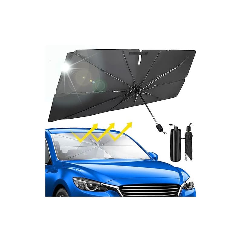 Beurseaf Pare-Brise de Voiture,Pare-Soleil Voiture,Pare-Soleil Voiture Pare-Brise Intérieur,2025 Dernier Pare-Soleil Avant Pliab