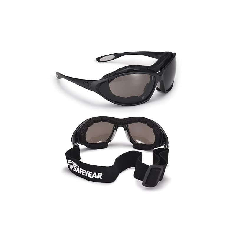 SAFEYEAR Lunette de sécurité Protection Travail -SG002 Anti-buée Homme Taille Lunettes Protection Ellipse, Anti-Rayures Sécurité