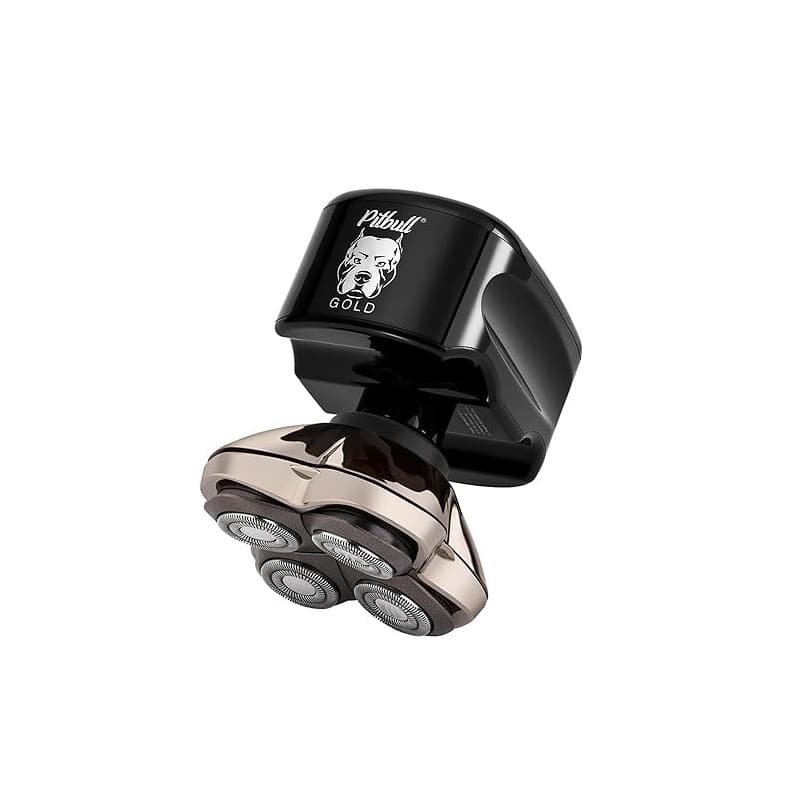 Skull Shaver Pitbull Gold Pro GX5 - Rasoir Tête et Visage - Sans Fil, Utilisation Humide et Sèche, Résistant à l’Eau, Format Voy