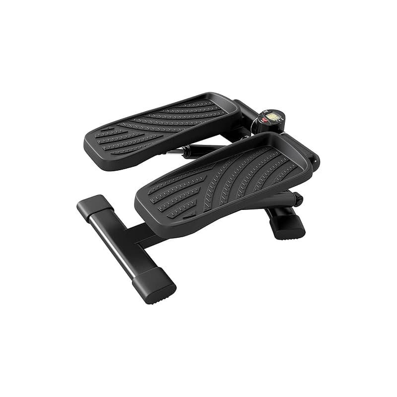 SPORTNOW Mini Stepper Fitness, Stepper Disque de Torsion de la Taille 2 en 1 pédales antidérapantes surdimensionnées, écran LCD,