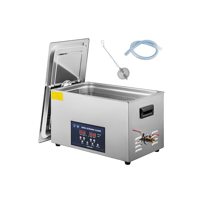 VEVOR Nettoyeur à Ultrasons Double Fréquence 30 L, Professionnel Nettoyeur à Ultrasons 220 V avec Chauffage, Nettoyeur Ultrasons