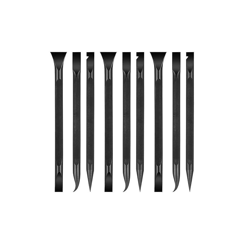Lot de 9 grattoirs en plastique - 3 formes - Outil multi-usages - Grattoir en plastique à double extrémité - Spatule en plastiqu