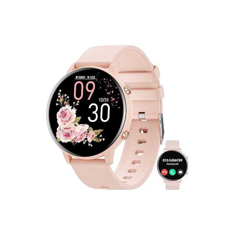 Hwagol Montre Connectée Homme Femme 1.39" Smartwatch avec Podometre, Moniteur Sommeil, avec 140+ Sportifs, Smartwatch Montre Int