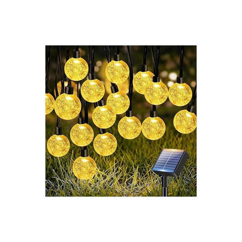 btfarm 10M Guirlande Solaire Exterieur, LED Guirlande Lumineuse Exterieure Solaire IP65 Étanche, 8 Modes Lumiere Solaire Extérie