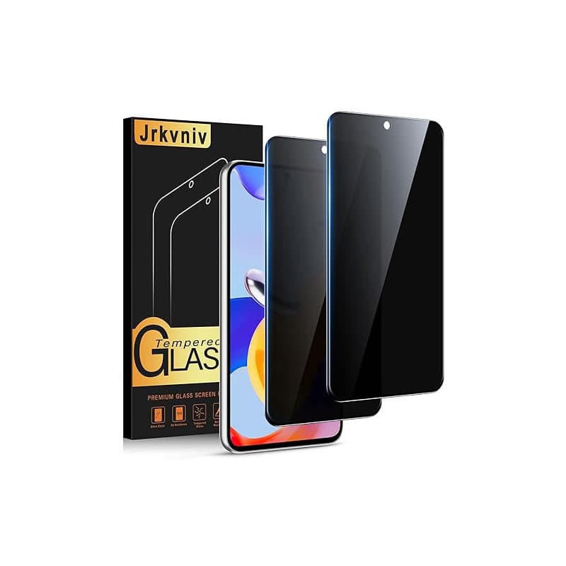 Jrkvniv Verre Trempé pour Xiaomi Redmi Note 11 Pro 4G/5G Anti Espion,Anti Spy Dureté 9H Vitre Film Protection écran Anti-Rayures