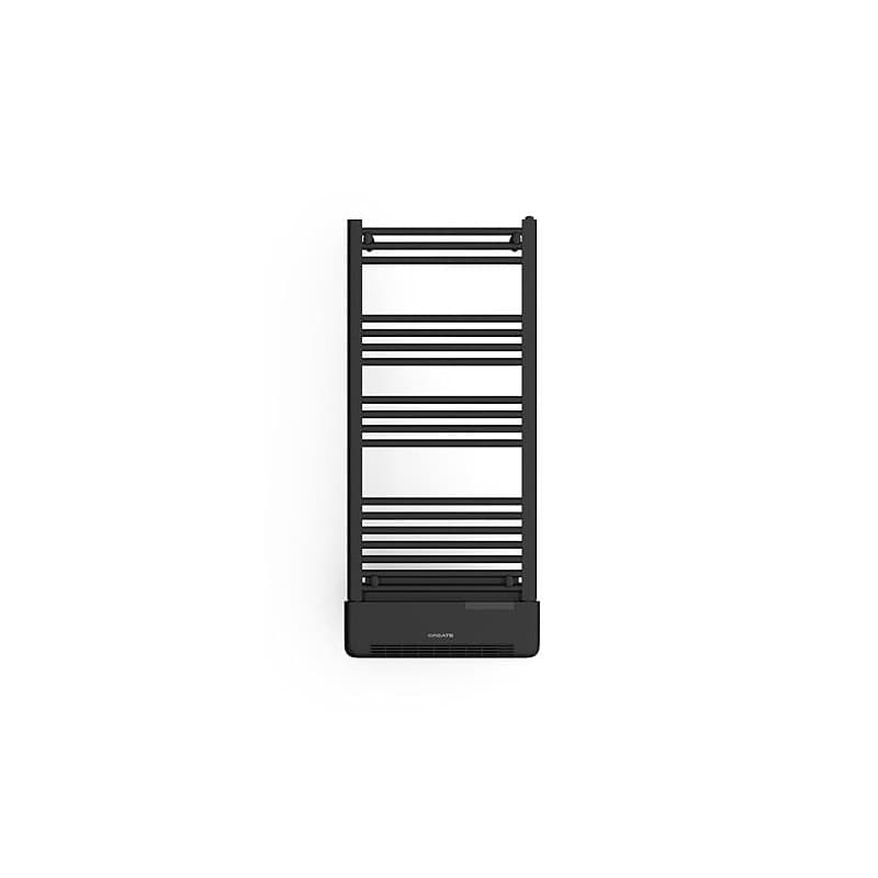 CREATE / Warm Towel Advance/Radiateur sèche-Serviettes électrique avec Chauffage et WiFi, Noir / 51,5x11x115,5 cm/Contrôle par A