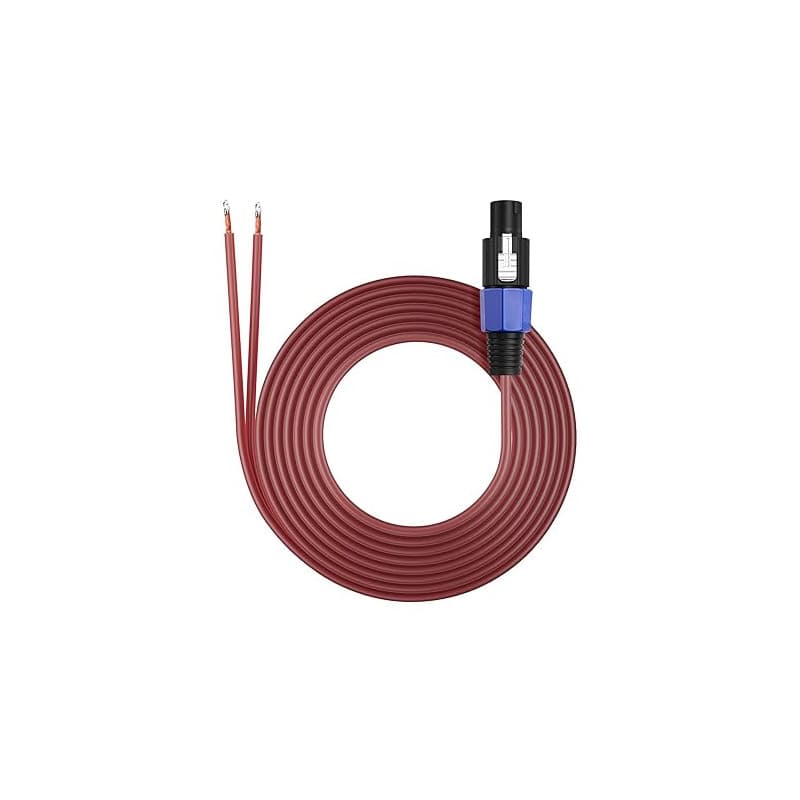 SinLoon Speakon Câble audio 16 AWG Speakon Câble audio Hi-Fi avec connecteur Twist-Lock Convient pour DJ/PA/Home Cinema/audio de