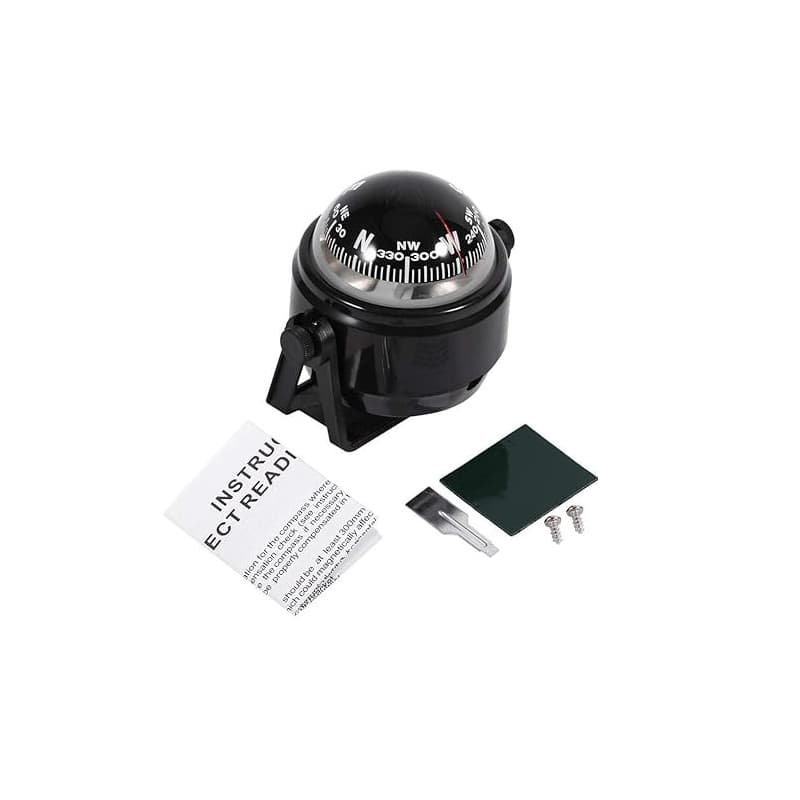 Compas Magnetique Bateau,Compas Bateau,Support Voyager,Multi-Usage,Mod¨¨Le Marin Marin(ºúɫ)
