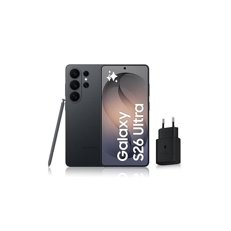 Samsung Galaxy S26 Ultra, Smartphone Android 5G avec Galaxy AI, 256 Go, Chargeur Secteur Rapide 25W Inclus, Smartphone déverroui