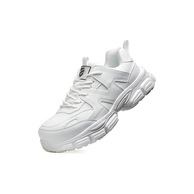 KOIFISH Chaussures de Sécurité Femme Légère Basket de Secruite Confortable Antidérapante Chaussures de Travail Embout Acier Resp