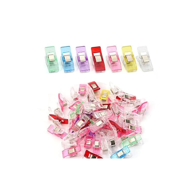 50 Pièces Pinces de Couture, Pince Couture Multifonction en Plastique