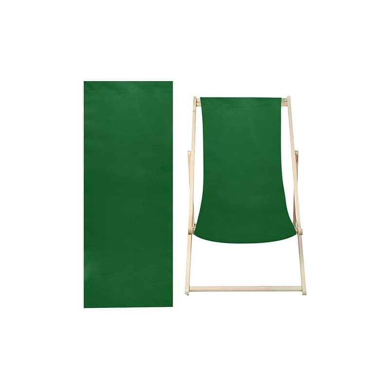 GORGECRAFT Toile de Rechange pour Chaise de Plage en Coton Pliable Tissu de Réparation pour Salon Inclinable Remplacement pour B