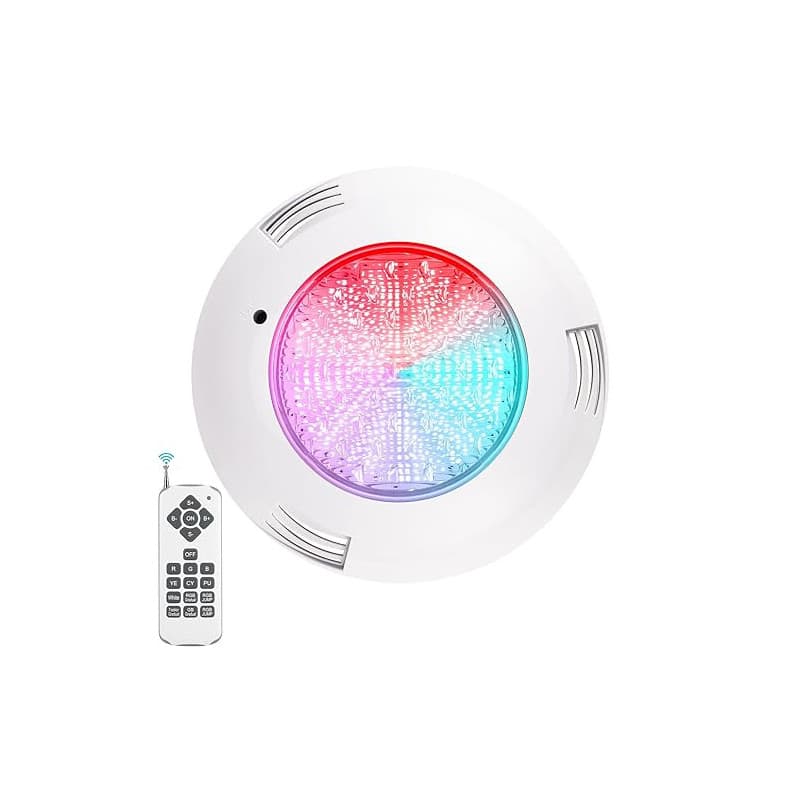 ledmo Éclairage de piscine LED RVB sous-marin, boîtier encastrable PAR56 38 W (remplace les ampoules halogènes de 300 W), étanch