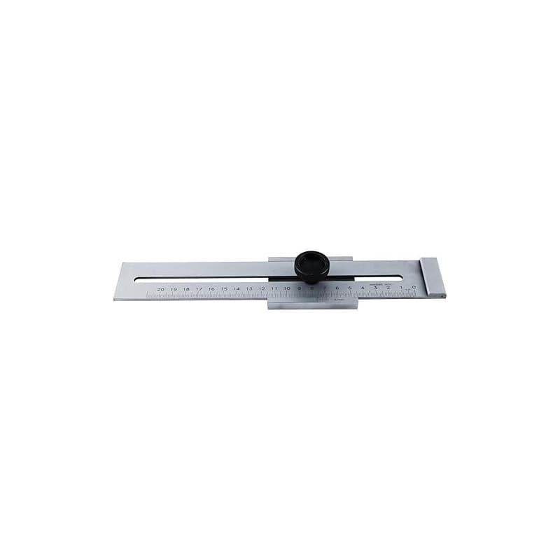 QINGYIWL Trusquin de Traçage Métal, 200mm Jauge de Marquage en Acier au Carbone, Outils de Mesure pour le Travail du Bois, Trusq