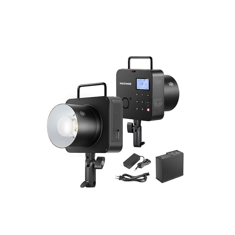 NEEWER Q4 400Ws 2,4G TTL Flash,Compatible avec Godox,1/8000 HSS Tout en Lumière Stroboscopique Photographie Monolight avec Lampe
