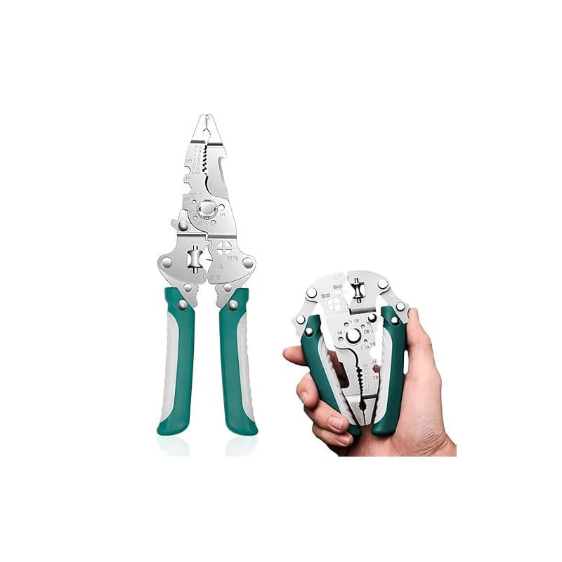 YUPZAR 1 Pièce 26 en 1 Pliable Denudeur Cable Electrique, Pince Coupante Electricien Precision, Outils Electricien Multifonction