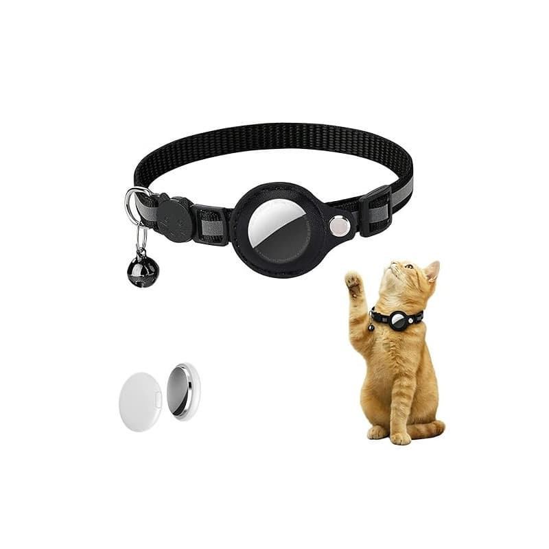 Collier GPS Chat, Collier Traceur GPS pour Chat et Chien, Localisation en sans Abonnement, Compatible iOS/Android/HarmonyOS, Ipx