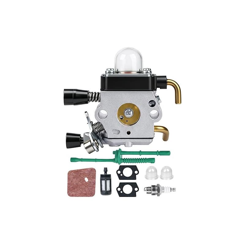 LUNEKUCK Carburateur pour STIHL FS38 FS45 FS55 HS45 KM55 Pieces Détachées Debroussailleuse pour Stihl Carbu avec Bougie Joint Fi